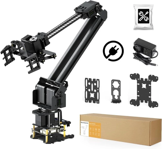 Main image of Waveshare 3+1 DOF High-Torque Serial Bus Servo Based On ESP32 | Desktop Robotic Arm Kit, supports flexible expansion, secondary development, and wireless control