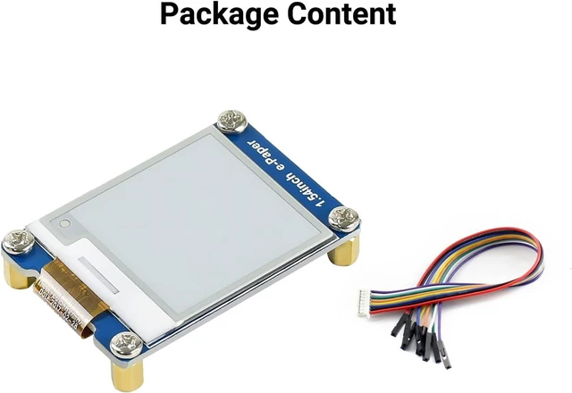 Alt view image 2 of 5 - Waveshare 1.54inch E-Paper Display Module Compatible with Jetson Nano/Raspberry Pi 4B/3B+/3A+/3B/2B/1B+/1A+/Zero 2 W/Zero W/Zero 200x200 Resolution Black and White