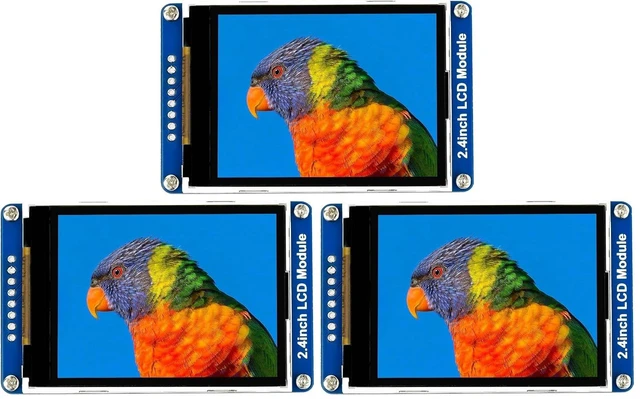 Main image of waveshare 2.4inch LCD Display Module with 65K RGB Colors 240×320 Resolution SPI Interface (Pack of 3)