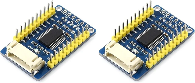 Main image of Waveshare MCP23017 IO Expansion Board I2C Interface Expands 16 I/O Pins Compatible with Both 3.3V and 5V Levels (Pack of 2)