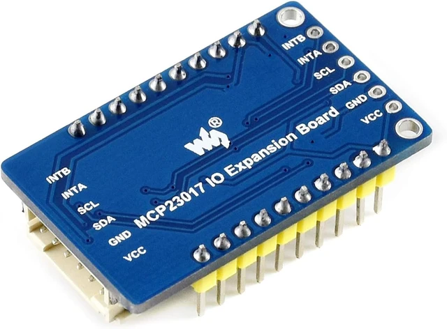 Alt view image 5 of 7 - Waveshare MCP23017 IO Expansion Board I2C Interface Expands 16 I/O Pins Compatible with Both 3.3V and 5V Levels (Pack of 2)