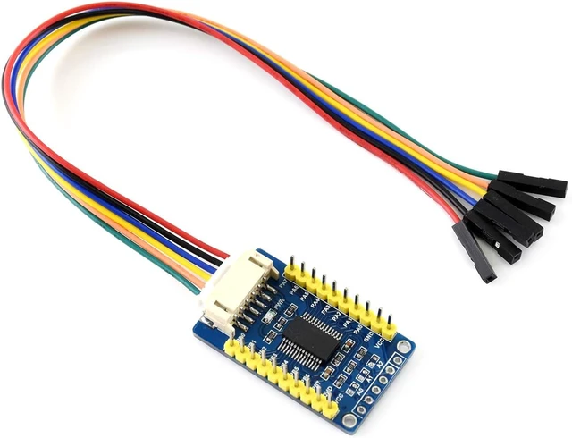 Alt view image 7 of 7 - Waveshare MCP23017 IO Expansion Board I2C Interface Expands 16 I/O Pins Compatible with Both 3.3V and 5V Levels (Pack of 2)