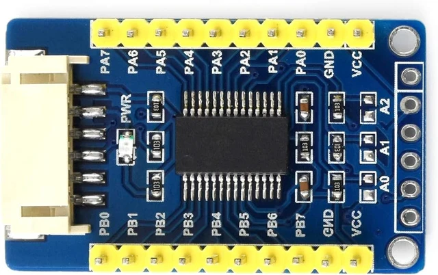 Alt view image 3 of 7 - Waveshare MCP23017 IO Expansion Board I2C Interface Expands 16 I/O Pins Compatible with Both 3.3V and 5V Levels (Pack of 2)