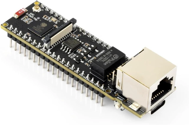 Main image of Waveshare ESP32-S3 ETH Dev Board, with Pre-soldered Headers, Board Only | Support Wi-Fi 5 & BLE5, 240MHz Dual Core, Type-C Port and TF Card Slot, Pico HAT compatible, multiple peripheral interfaces