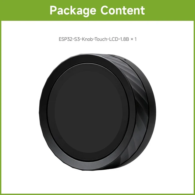 Alt view image 2 of 7 - Waveshare ESP32-S3 1.8inch Knob Display Development Board, Multi-Functional Knob Screen, Capacitive Touch, 2.4GHz Wi-Fi & BLE Wireless, PC Volume Control, PC Secondary Screen, CNC Metal Case