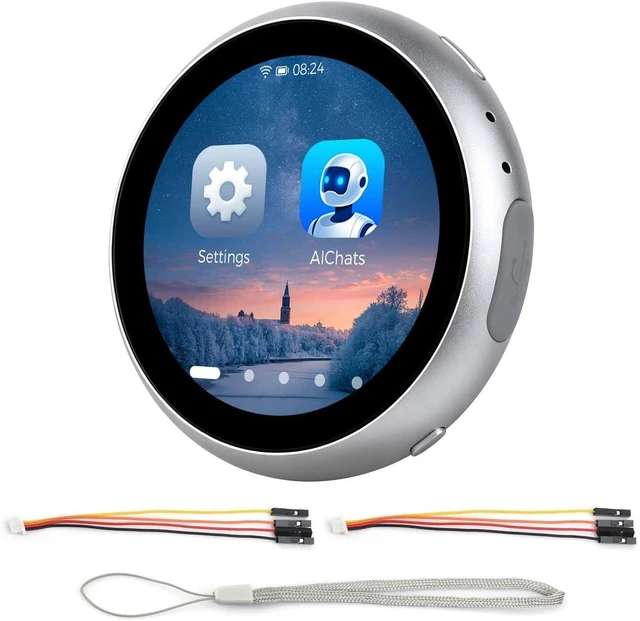 Main image of Waveshare ESP32-S3 1.85inch LCD Capacitive Touch Display Development Board, 360×360, CNC-machined Aluminum Alloy Case, Supports Online LLM Platforms & DIY Customization