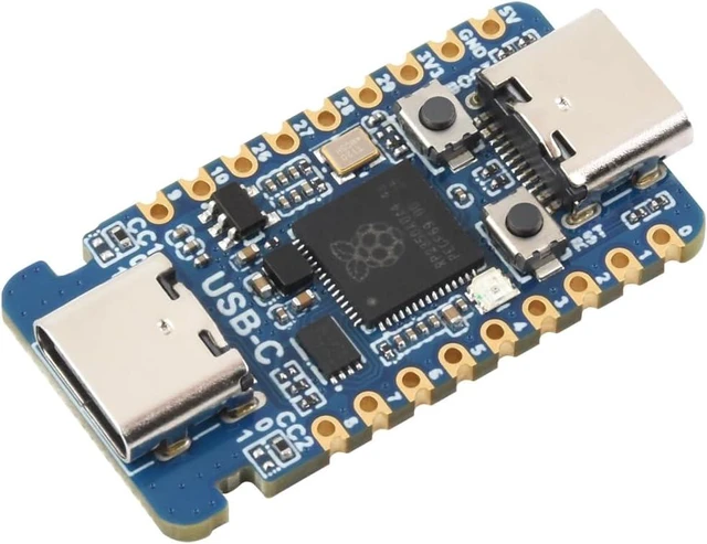 Main image of Waveshare RP2350-USB-C Microcontroller Dev Board Based on RPi RP2350A | Dual-Core & Dual-Architecture,Castellated module, suitable for SMD applicationsBased on Raspberry Pi RP2350A