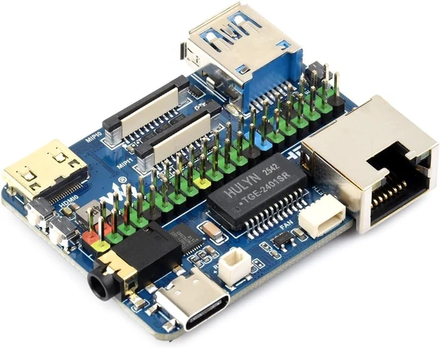 Main image of Waveshare CM5-NANO-B Mini Expansion Board,with pre-soldered Headers | Compatible with Raspberry Pi Compute Module 5,Same Size As The CM5,4K HDMI,USB 3.2,Giga-bit, dual MIPI interfaces
