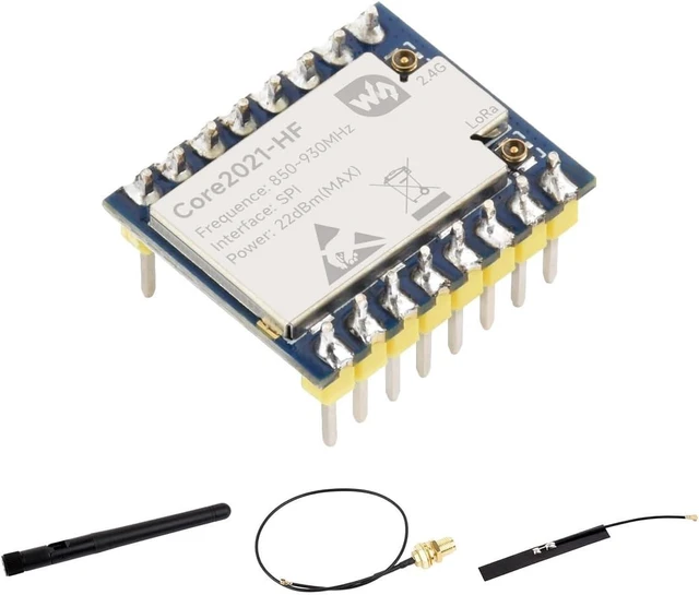 Main image of Waveshare Core2021 HF Dual-Band LoRa Module, LR2021 Transceiver, Supports Sub-GHz, 2.4GHz and 1.5~2.5GHz Frequency Bands, Low-Power & Multi-Protocol IoT LoRaWAN Module, with Pre-soldered Headers