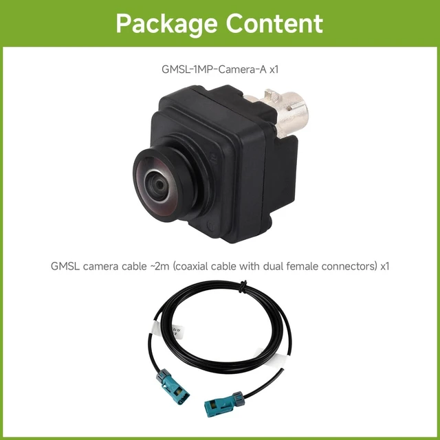 Alt view image 2 of 5 - Waveshare 1MP GMSL Camera Module, Automotive-Grade Image Sensor, Built-in ISP, AA Lens, IP67 Protection Degree and More Durable
