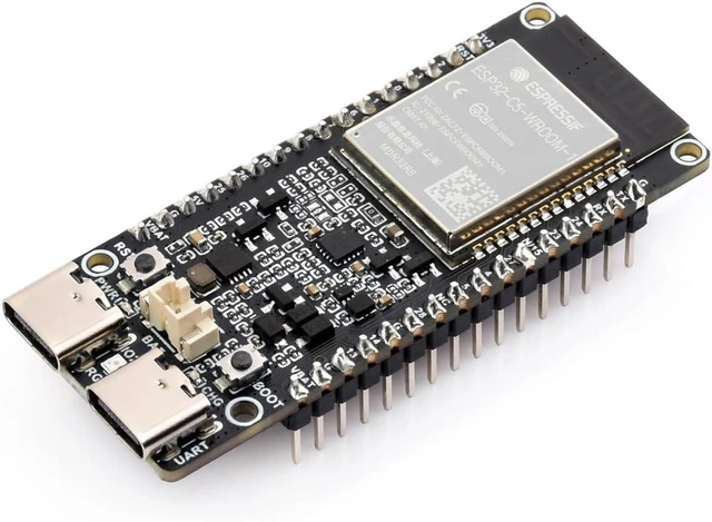 Main image of Waveshare ESP32-C5 Dual-Band Wi-Fi 6 Development Board, 240MHz RISC-V, ESP32-C5-WROOM-1 Series Module, Multi-Protocol RISC-V MCU, 32MB Flash and 8MB PSRAM, with Built-in Antenna, Pre-Soldered Headers