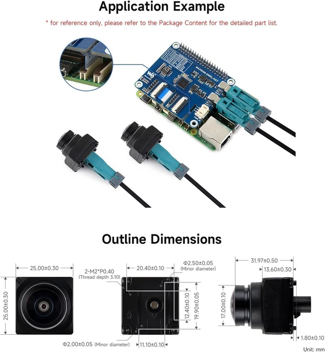 Alt view image 5 of 5 - Waveshare 2MP GMSL Camera Module, Automotive-Grade Image Sensor, Built-in ISP, AA Lens, IP67 Protection Degree and More Durable
