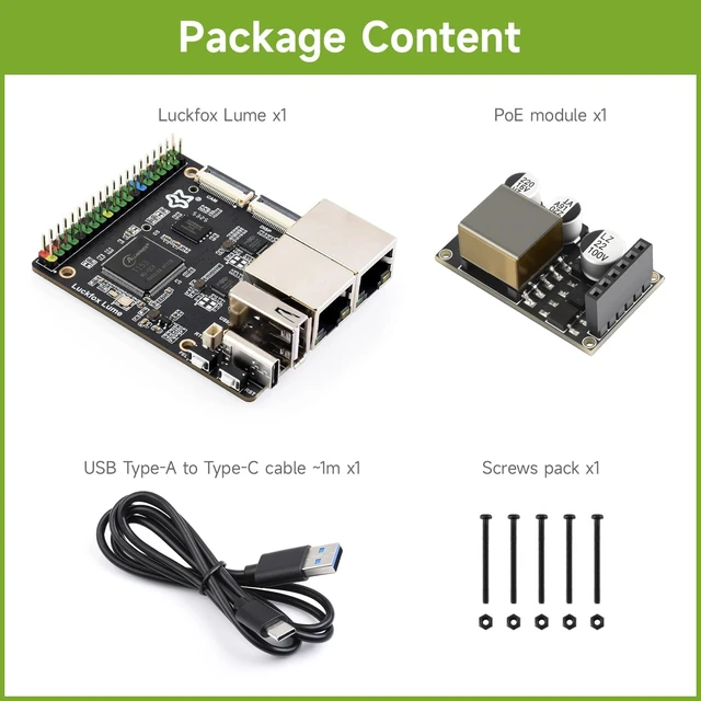 Alt view image 2 of 6 - Luckfox Lume Linux Development Board, Allwinner T153 Multi-core Heterogeneous Industrial Processor, Dual Giga-bit Ethernet