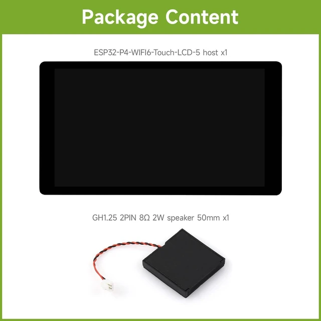 Alt view image 2 of 7 - Waveshare ESP32-P4-WIFI6 5inch Development Board, 720 × 1280 Resolution, 5-Point Touch, Onboard Audio codec chip, Supports Wi-Fi 6 and BLE 5