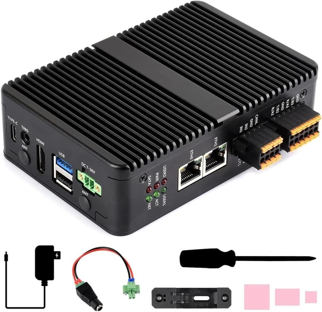 Main image of waveshare Giga-bit/2.5G Dual Ethernet Industrial Computer, System Board | based on RPi CM5 (NOT included), Supports 4K Display Output and 4G / 5G module, Suitable for all variants of Compute Module 5