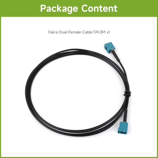 Alt view image 2 of 3 - Waveshare Fakra Z-Coded Dual Female Waterproof Coaxial Cable, Compatible with GMSL1/2 Cameras
