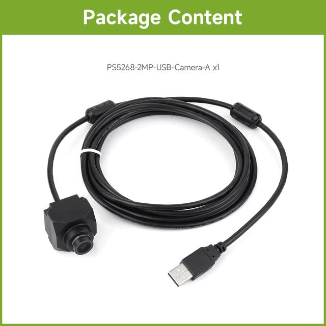 Alt view image 2 of 5 - Waveshare PS5268 2MP USB Camera Module, 120dB High Dynamic Range, USB2.0 Port, Rolling Shutter
