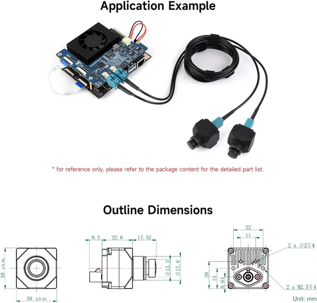 Alt view image 5 of 5 - Waveshare 3MP ISX031 Image Sensor GMSL Camera Module, Rolling Shutter, IP67 Protection Degree and More Durable, 190 FOV