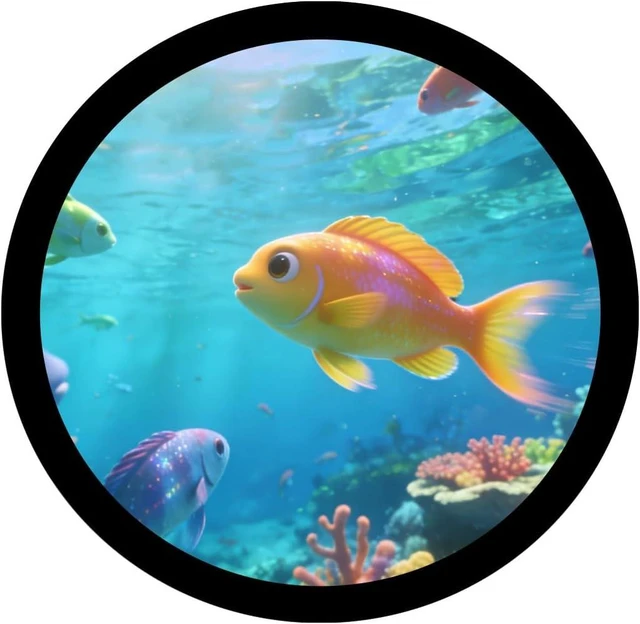 Main image of waveshare 7inch HDMI Round Capacitive Touch Display, 1080 × 1080 Resolution, IPS Display Panel, 10-Point Touch, Optical Bonding Toughened Glass Panel