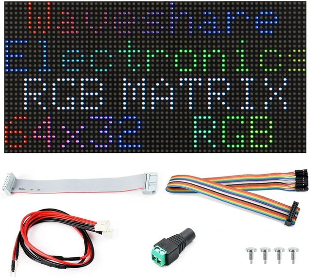 Main image of Waveshare RGB Full-Color LED Matrix Panel, 2.5mm Pitch, 64×32 Pixels, Adjustable Brightness, GOB Version