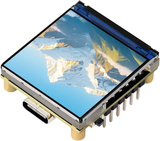 Main image of Waveshare ESP32-C6 1.3inch LCD Display Development Board, 240 × 240 Pixels, 262K Color, Supports Wi-Fi 6 and BLE 5 with Pre-soldered Headers