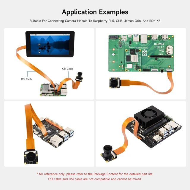 Alt view image 4 of 4 - waveshare CSI FPC Flexible Cable (B) Compatible with Raspberry Pi 5, 22PIN to 15PIN, 300mm, Suitable for CSI Cameras,3PCS