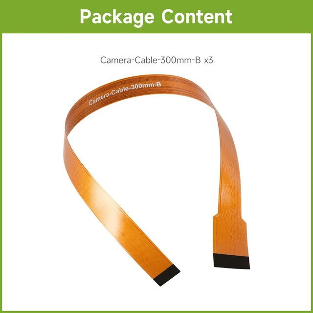 Alt view image 2 of 4 - waveshare CSI FPC Flexible Cable (B) Compatible with Raspberry Pi 5, 22PIN to 15PIN, 300mm, Suitable for CSI Cameras,3PCS