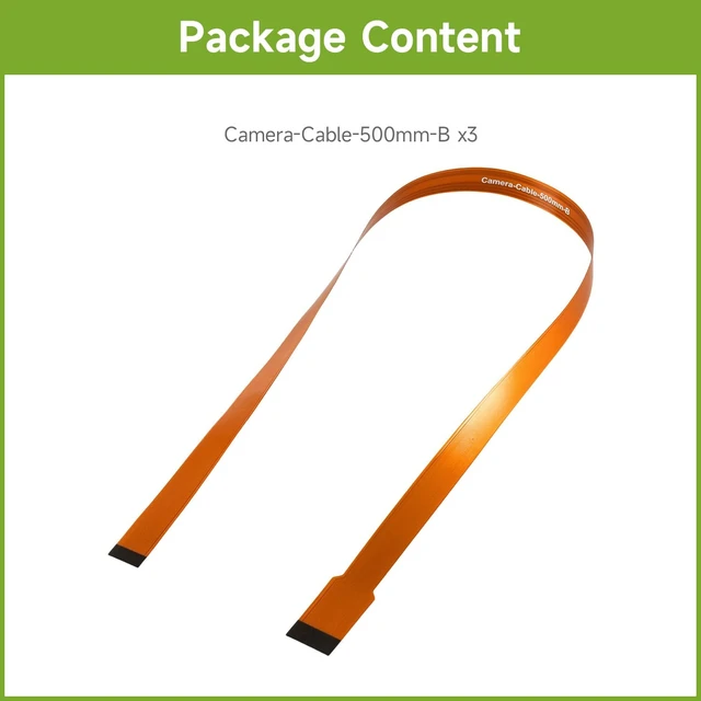 Alt view image 2 of 4 - waveshare CSI FPC Flexible Cable (B) Compatible with Raspberry Pi 5, 22PIN to 15PIN, 500mm, Suitable for CSI Cameras,3PCS