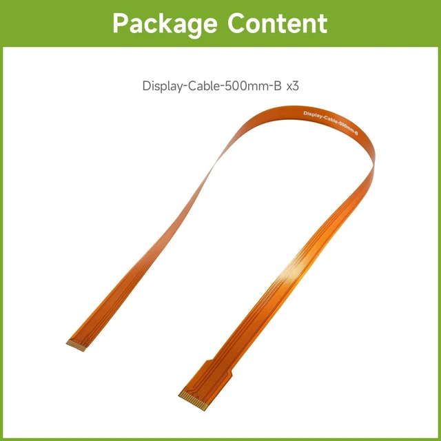 Alt view image 2 of 5 - Waveshare DSI FPC Flexible Cable (B) Compatible with Raspberry Pi 5, 22PIN to 15PIN, Options for 500mm, Suitable for DSI Displays,3PCS