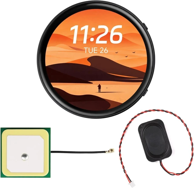 Main image of Waveshare Tuya T5-E1 1.75inch AMOLED Round Dev Board, 466 × 466 Touch Display, QSPI Interface, Supports Smart Global AI Cloud Development Platform/Multiple Large Models, All-in-One,with GPS Module