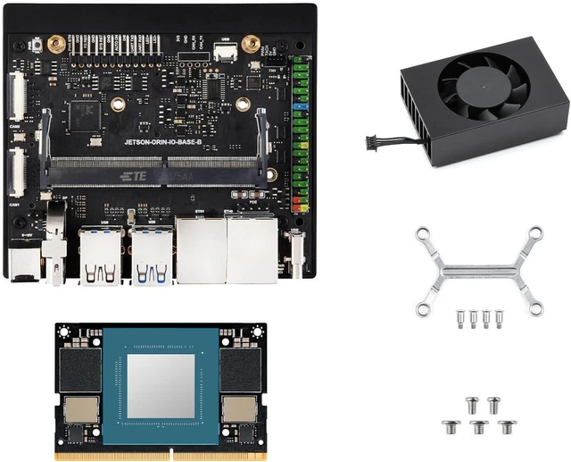 Main image of Waveshare Jetson Orin Nano AI Dual ETH Development Kit for Embedded and Edge Systems, Bundle with 4GB Memory Jetson Orin Nano Module