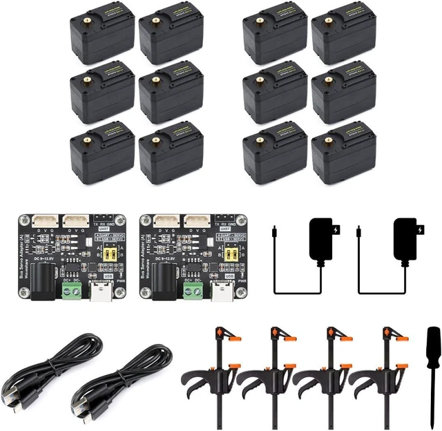 Main image of Waveshare SO-ARM101, Open-Source 6-Axis Robotic Arm, Native Support for Hugging Face LeRobot, High-Torque Bus Servo, Photosensitive Resin 3D-Printed Parts, No-3DP Parts Kit (SE)
