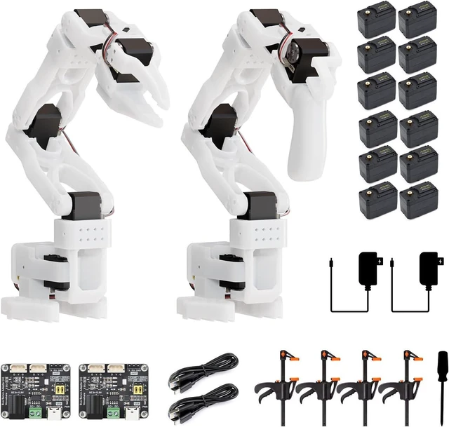 Main image of Waveshare SO-ARM101, Open-Source 6-Axis Robotic Arm, Native Support for Hugging Face LeRobot, High-Torque Bus Servo, Photosensitive Resin 3D-Printed Parts, 3DP Parts Kit (SE)