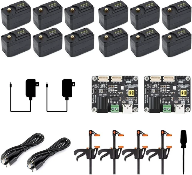 Main image of Waveshare SO-ARM100, Open-Source 6-Axis Robotic Arm, Native Support for Hugging Face LeRobot, High-Torque Bus Servo, Photosensitive Resin 3D-Printed Parts, No-3DP Parts Kit