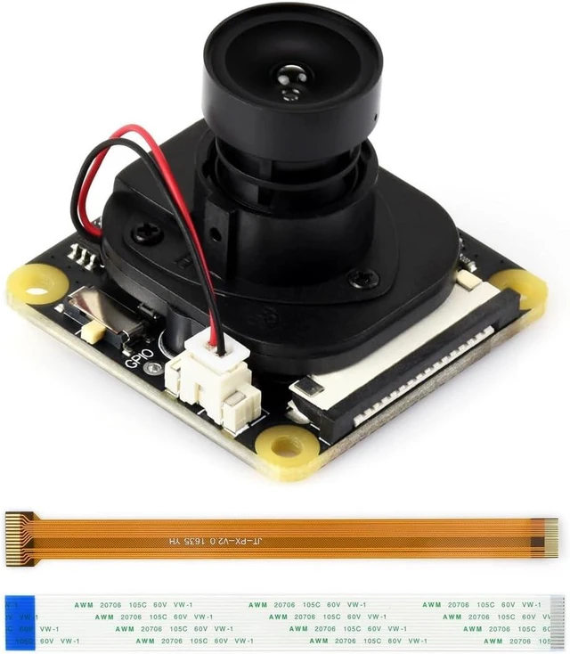 Main image of Waveshare IMX327 2MP IR-Cut Camera, Starlight Camera Sensor, Fixed-Focus, 90° Diagonal FOV, Compatible with Raspberry Pi Series Boards