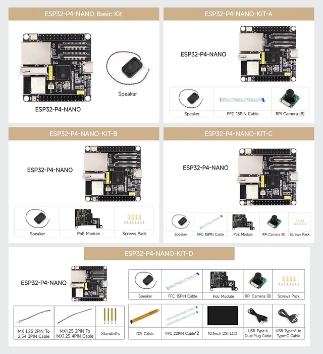 Alt view image 4 of 7 - Waveshare 2PCS ESP32-P4-NANO High-Performance Development Board, Based On ESP32-P4 Chip with RISC-V Dual-core and Single-core Processors, Bundle with Speaker (2 Items)