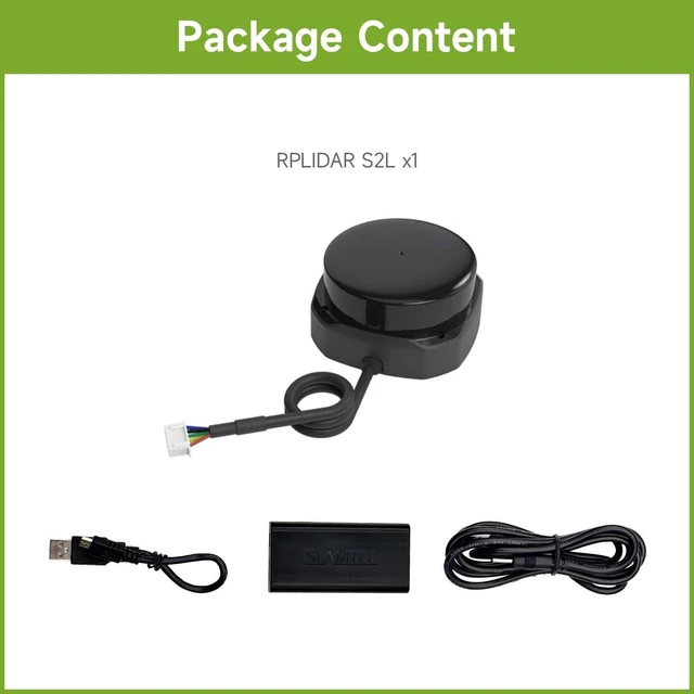 Alt view image 2 of 7 - Waveshare RPLIDAR S2 High-Performance, Compact-Size DTOF Lidar, Support UART Port/Ethernet Port Communication Modes, S2M1-RxL Models