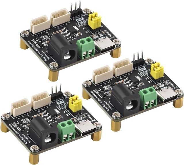 Main image of Waveshare 3PCS Serial Bus Servo Driver Board, Integrates Servo Power Supply and Control Circuit, Applicable for ST/SC Series Serial Bus Servos, Small in Size, Easy to Integrate