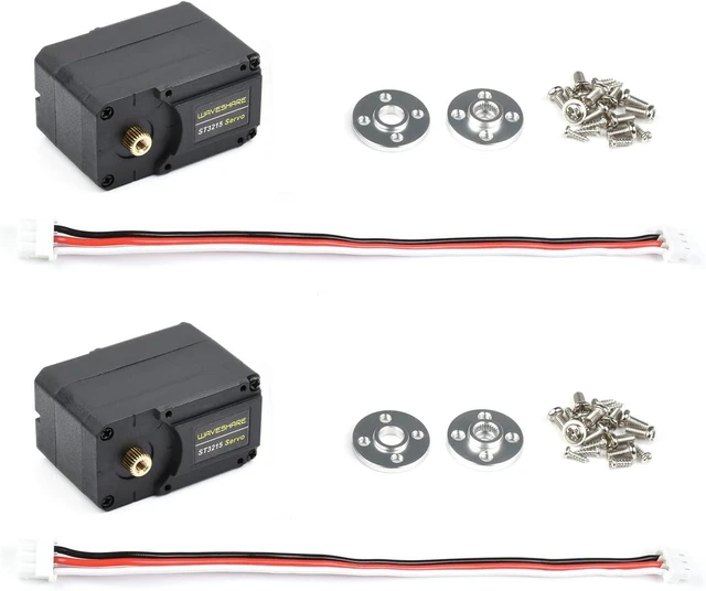 Main image of Waveshare 2PCS 30KG Serial Bus Servo High Precision and Torque with Programmable 360 Degrees Magnetic Encoder Two-Way Feedback Servo/Motor Mode Switchable