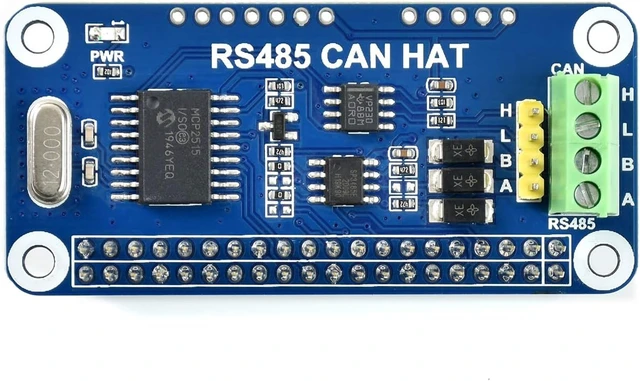 Alt view image 6 of 7 - Waveshare 2PCS RS485 CAN HAT, Compatible with Raspberry Pi 5/4B/3B/Zero/Zero W/Zero 2W/Pico/Pico W/Pico WH, Allowing Stable Long-Distance RS485/CAN Communication