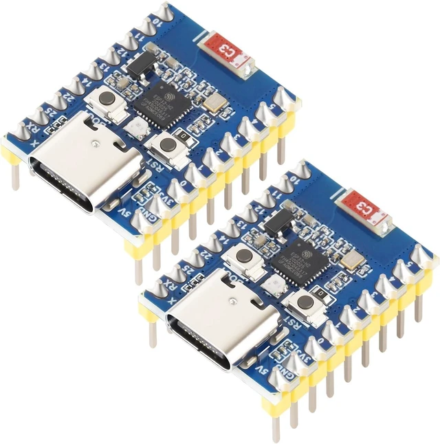 Main image of Waveshare 2PCS ESP32-H2 Mini Development Board with ESP32-H2FH4S, 96MHz Processor, 4MB Flash, Support BLE/Zigbee/Thread Wireless Communication, with Pre-soldered Headers