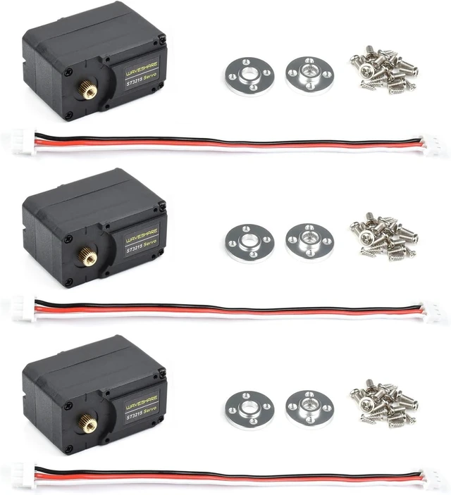 Main image of Waveshare 3PCS 30KG Serial Bus Servo High Precision and Torque with Programmable 360 Degrees Magnetic Encoder Two-Way Feedback Servo/Motor Mode Switchable