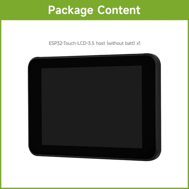 Alt view image 2 of 7 - Waveshare ESP32 3.5inch Rounded Corner Touch LCD Development Board, 320 × 480, Onboard Audio Codec Chip, Built-in Microphone and Speaker, Supports Wi-Fi and BLE, Without BAT