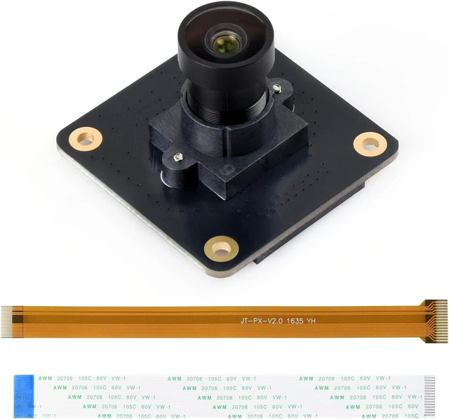 Main image of Waveshare IMX296 1.6MP M12 Mono Camera, Global Shutter, Compatible with Raspberry Pi Series Boards