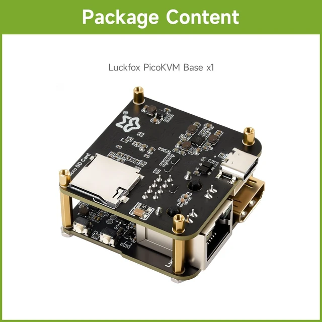 Alt view image 2 of 7 - Waveshare Luckfox PicoKVM, Compact IP KVM Remote Management Tool, Supporting 1920×1080@60fps HDMI Video Input and HID Signal Output for Efficient Device Control