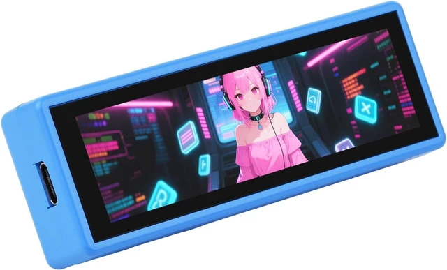 Main image of Waveshare ESP32-S3 High-Performance Development Board with 3.49-inch IPS Capacitive Touch Display, 172 × 640 Resolution, Integrated Dual-Core ESP32-S3R8 Processor, and Type B Case for Outdoor Use