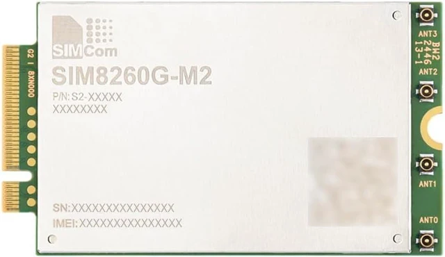 Main image of Waveshare SIM8260G-M2, SIMCom Original 5G Sub-6GHz Module, Powered by Qualcomm Snapdragon X62, Utilizing 3GPP 5G Release 16 Technology