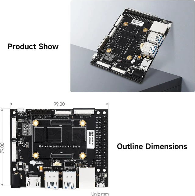 Alt view image 6 of 6 - Waveshare Official D-Robotics RDK X3 MD Carrier Board, Compatible with All Variants of RDK X3 MD Module, Offering Rich Interfaces Including USB 3.0, Ethernet, HDMI, MIPI CSI, MIPI DSI,40-PIN Header