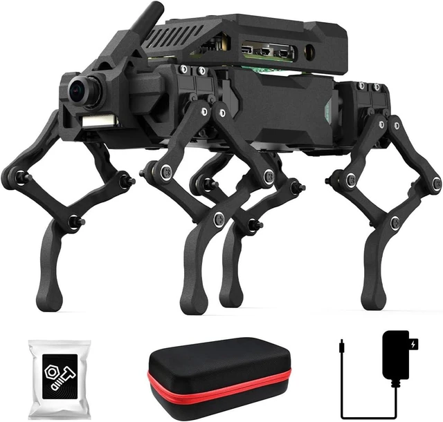Main image of Waveshare WAVEGO Pro 12-DOF Bionic Dog-Like Robot, Open Source for ESP32 and Raspberry Pi, Supports ESP-Now Host-Sub Control Mode, Bulit in Pi5-4GB