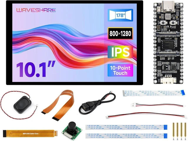 Main image of Waveshare ESP32-P4-Pico High-Performance Development Board, Featuring ESP32-P4, RISC-V Dual-Core and Single-Core Processors, and Advanced Human-Machine Interfaces, Bundle with 10inch Display